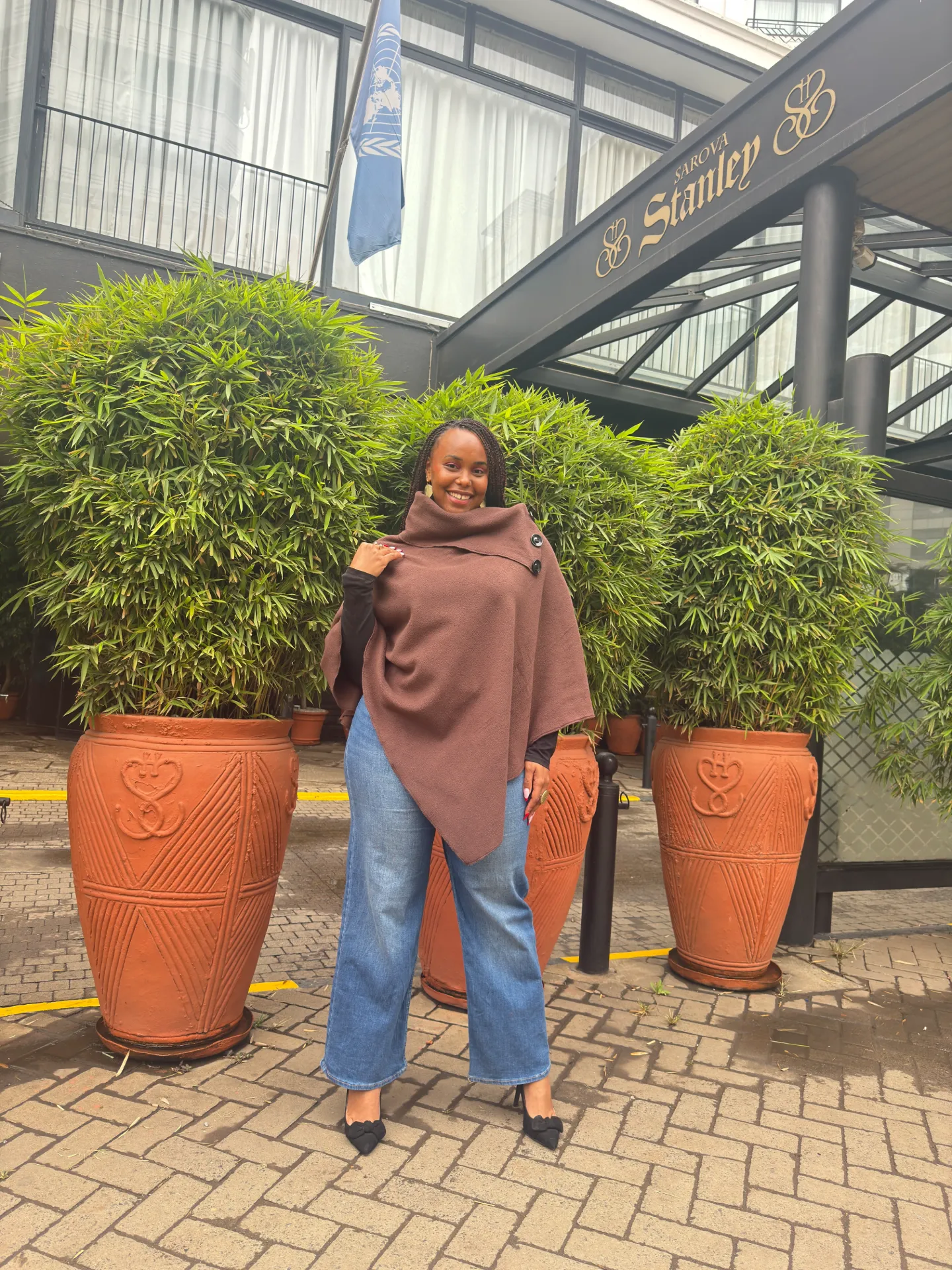 Imenti Poncho - Brown