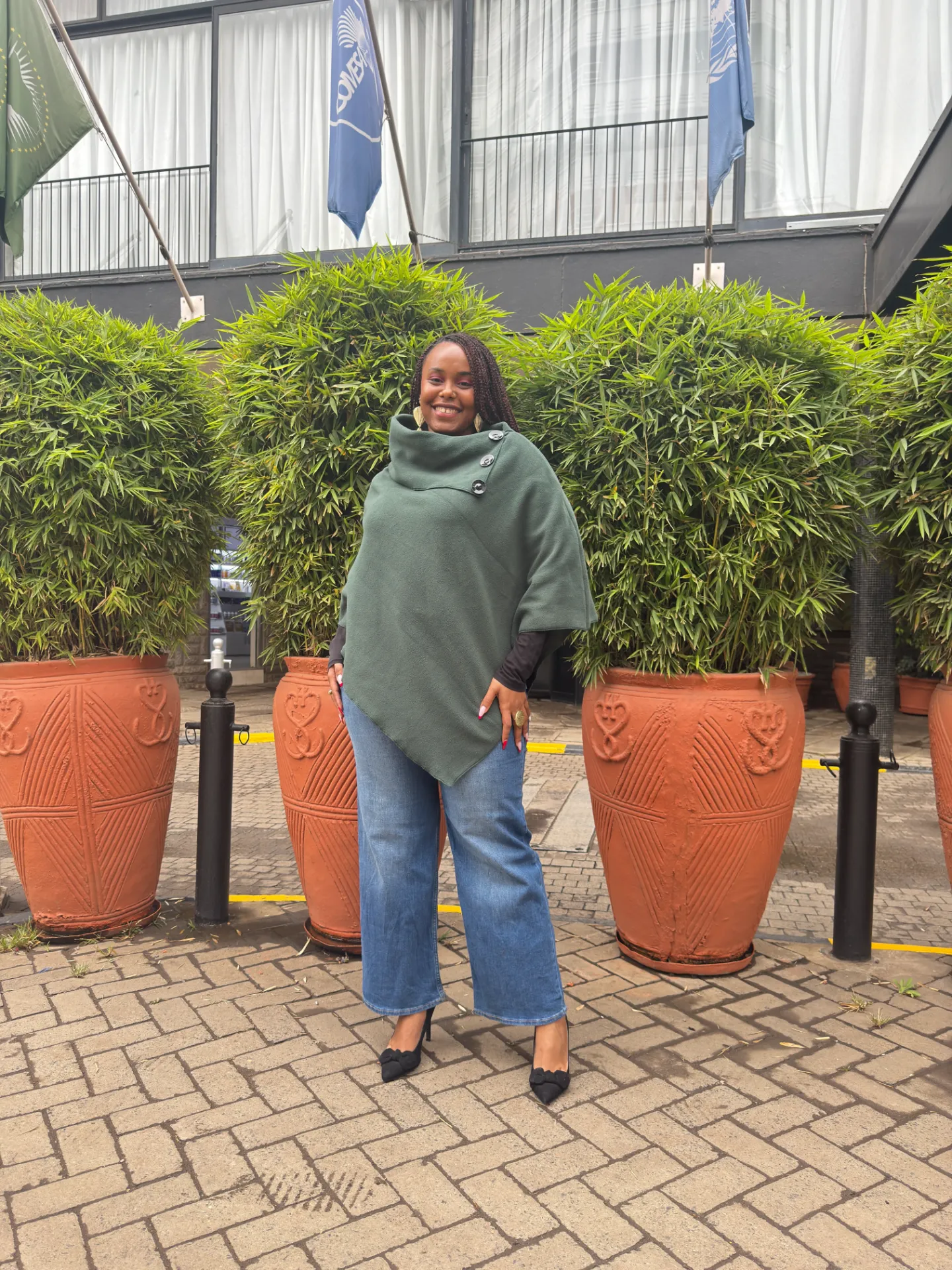 Imenti Poncho - Green