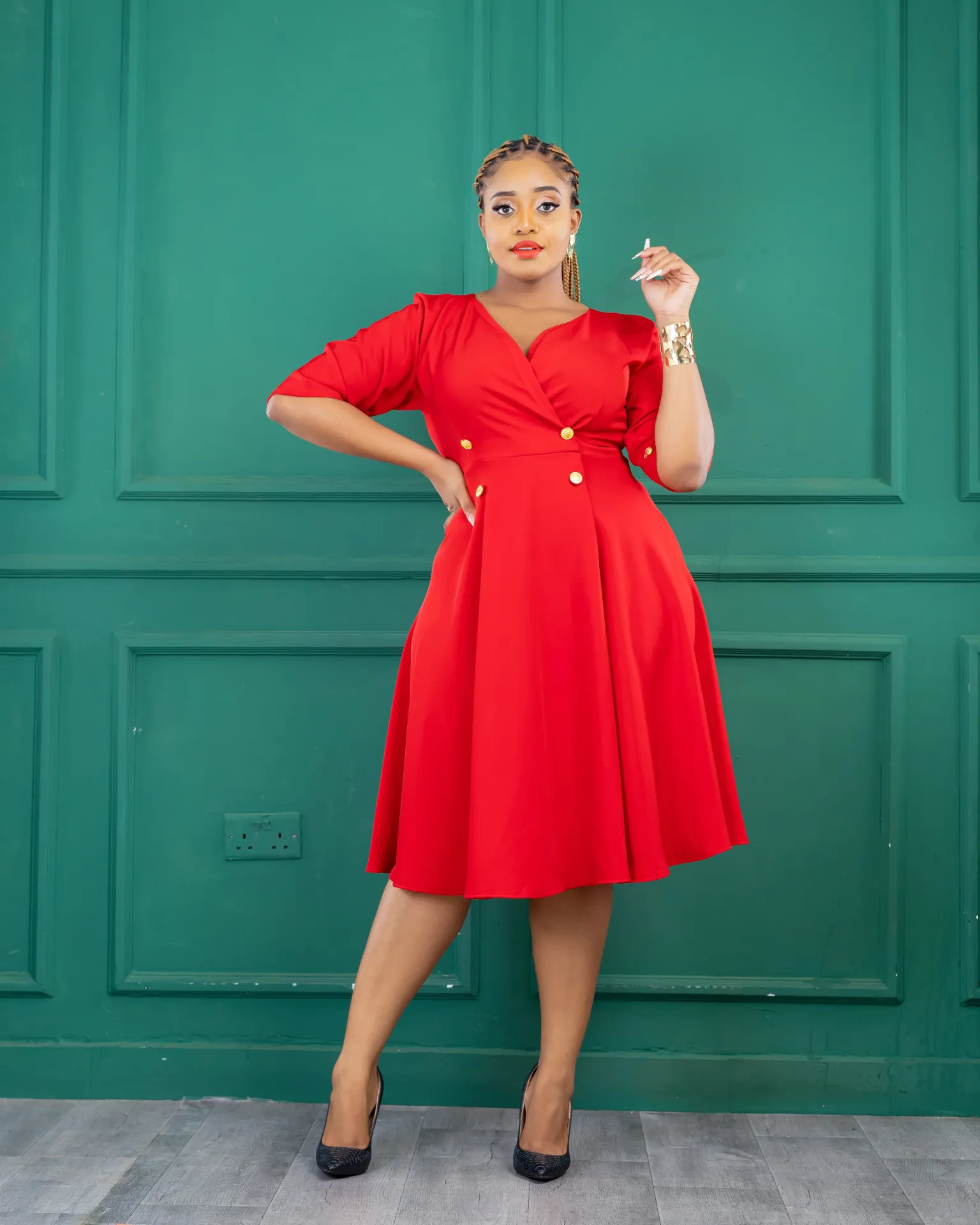 Tuva Dress Red CL