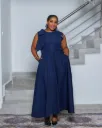 CLR Sabaot Maxi Dress Navy Blue