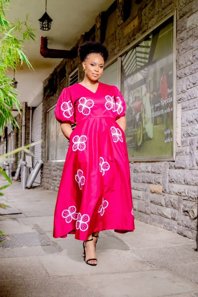 Bondo Cotton Maxi Dress - Pink (2XS)